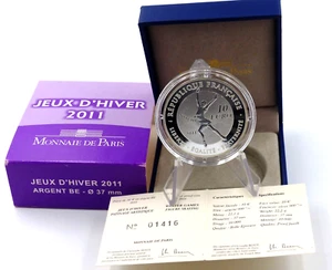 Paris Mint 10 Euros Winter Games Figure Skating 2011 BE - Picture 1 of 2