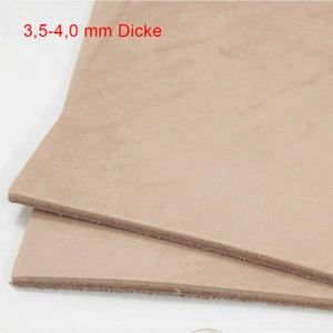 9oz Tooling Leather Square /3.5mm Genuine Top Full Grain Cowhide Leather Sheets - Picture 1 of 11