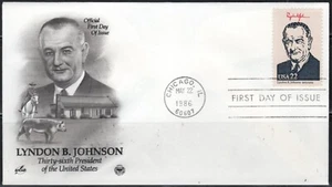 US Scott #2219i "Lyndon B. Johnson", FDC - Picture 1 of 1