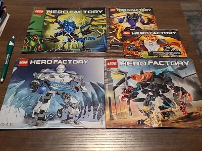 Lego Hero Factory Instructions ONLY #44021 #44009 #6230 #6283 #6221 NO BRICKS - Image 1 of 4