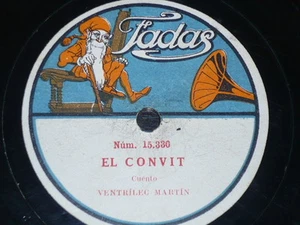 VENTRILOQUIST 78 rpm RECORD Fadas VENTRÍLEC MARTÍN Picture label RARE Spain - Picture 1 of 2