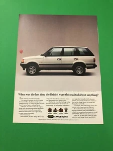 1994 1995 RANGE ROVER ORIGINAL VINTAGE PRINT AD ADVERTISEMENT A2 - Picture 1 of 1