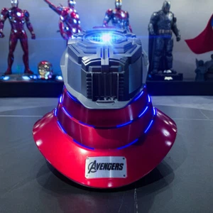 Hot 1:1 Iron Man MK7 Helmet LED Base Stand 5.2 Bluetooth Speaker Breathing Light - Picture 1 of 8