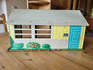 Altes Puppenhaus aus USA, 50er Jahre, Midcentury, Blech, bedruckt - Bild 1 von 20