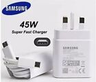 Genuine 45W Super Fast Charger Adapter &USB-C Cable For Samsung S23 Note 20 S24