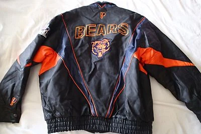 pro  SZ L,leather jacket bears black ,orange  - Image 1 of 4