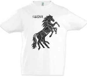 Sleipnir II Boys T-Shirt Odhins Horse Odin Valhalla Thor Loki Viking Vikings - Picture 1 of 1