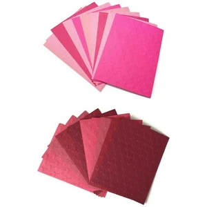 10 HEARTS DIAGONAL Valentine Embossed A2 Card Fronts - You Choose Color - Picture 1 of 5
