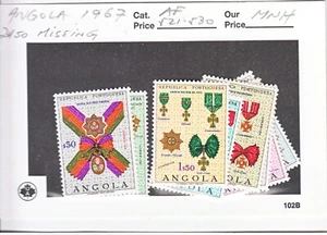 ANGOLA - 1967 - ORDENS HONORIFICAS (SHORT SET) - 1 - Bild 1 von 1