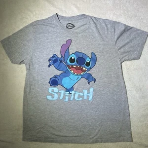 Disney Stitch Damen T-Shirt L grau kurzarm Lilo & Stitch - Bild 1 von 6