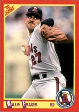 1990 Score Willie Fraser California Angels #358