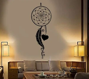 Vinyl Wall Decal Dream Catcher Feathers Love Bedroom Stickers (401ig) - Picture 1 of 3