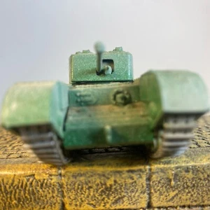 Gebauter britischer Churchill Krokodil Flammenwerfer TANK verwitterte Farbe 4x1,5 Zoll - Bild 1 von 22