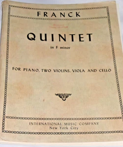 Cesar Franck - Quintet in F Minor for Piano, 2 Violins, Viola and Cello -5 Parts - Picture 1 of 2