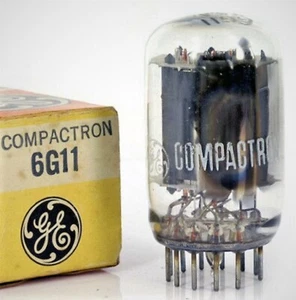 6G11 TUBE GE NIB TESTED & BOXED VINTAGE COMMERCIAL SURPLUS - Picture 1 of 3