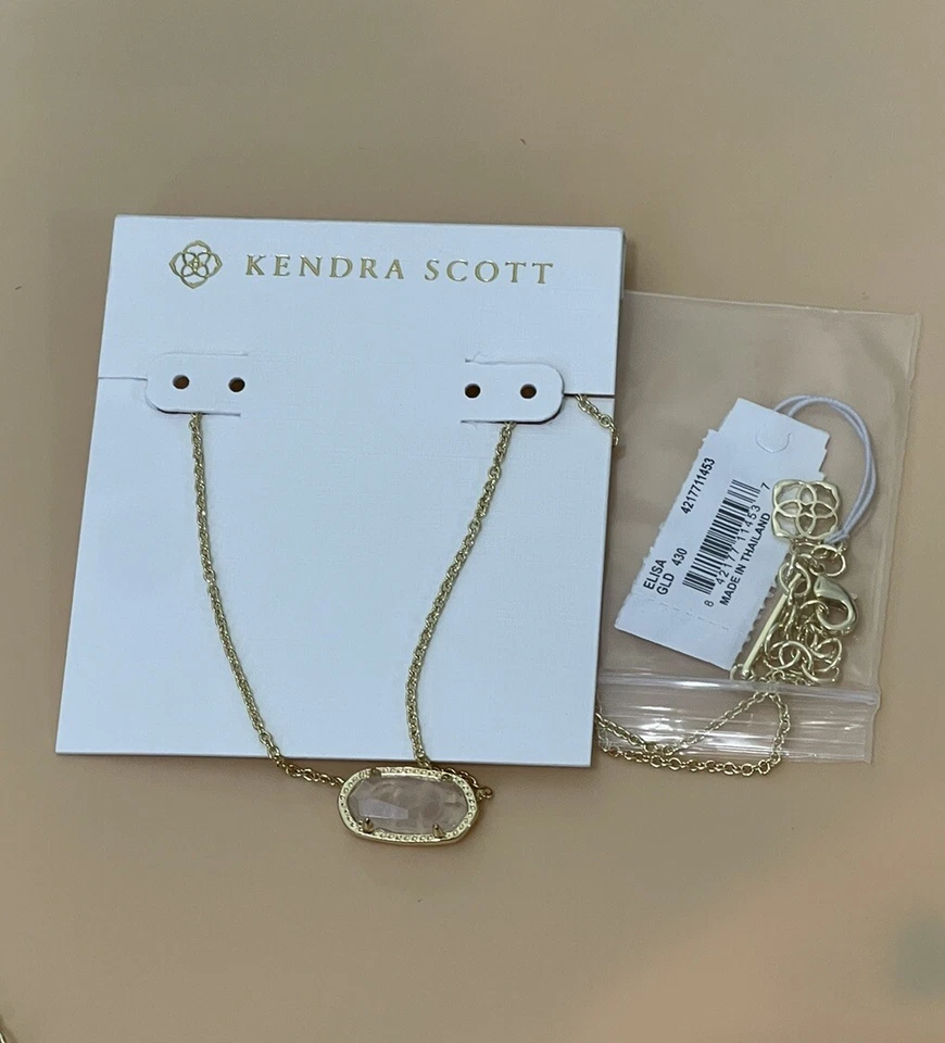 Kendra Scott Elisa Pendant Necklace In Rose Quartz