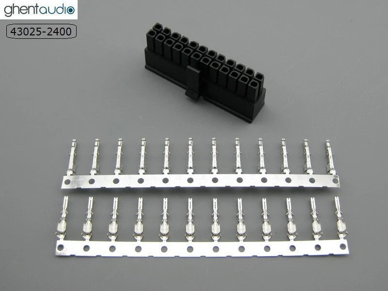 5 sets --- molex 43025-2400 Micro-Fit 3.0mm 24-Circuits Housing & Crimp Terminal - Image 1 of 1