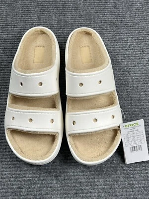 Crocs классический уютный сандалии женщин 12 мужчин 10 горки теплый пушистый с подкладкой сандалии новый с Ярлыками - Изображение 1 из 4