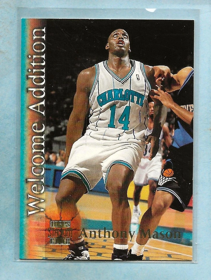 ANTHONY MASON - 1996-97 Stadium Club "Welcome Addition" - #WA14 - Hornets - Image 1 of 1