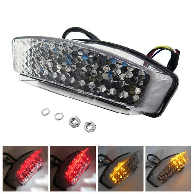 Clear Led Tail Brake Light w/ Turn Signal For 94- 2008 Ducati Monster 400 - 1000 Foto 1 de 4