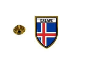 Pins Pin Badge Pin's Souvenir City Flag Country Coat of Arms Iceland Icelandic - Picture 1 of 1