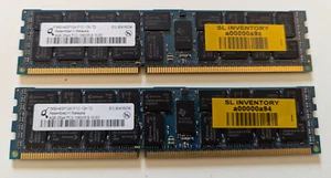 Qimonda IMHH4GP12A1F1C-13H-A PC3-10600R-9-10-M0 2X4GB Server Memory 8GB RAM - Picture 1 of 1