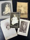 Antique And Vintage Baby Toddler Photos Cabinet Card Sepia #C