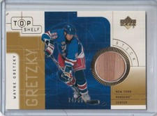 2001-02 UD Top Shelf Sticks Gold #SWG Wayne Gretzky STICK /50 - New York RANGERS