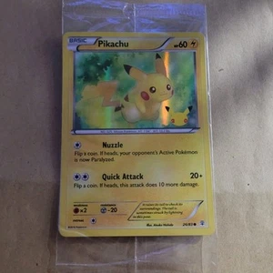 POKEMON PROMO - XY GENERATIONS 20TH ANNIVERSARY - PIKACHU 26/83 (HOLO) SEALED M - Bild 1 von 2
