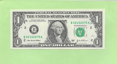 2003A ..UNCIRC $1  B 0215 2075 K  .... 2003A  $1  B-K    NICE NOTE        FRN - Image 1 of 2