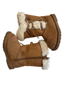 Botas de nieve de invierno Breanna de piel sintética marrón tostado Falls Creek para niños pequeños talla 6 - Imagen 1 de 6