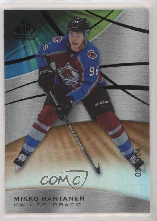 2019-20 Upper Deck SP Game Used Orange Rainbow /104 Mikko Rantanen #86 - Image 1 of 2