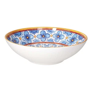 Insalatiera Melamina Tonda Narciso Blu con Decori ø 30 cm - Tognana - Foto 1 di 1