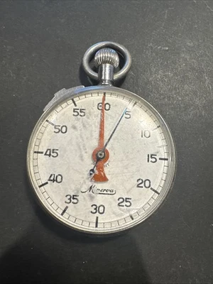 CRONÓMETRO BOLSILLO MINERVA VINTAGE CUERDA AUTOMÁTICA SUIZO *LEER* 50mm Foto 1 de 4