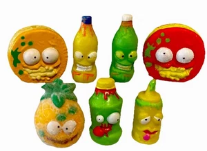 Grossery Gang-7 Figures-Series 1 Leaky Juice-Barf Biscuit-Terrible Tomato Sauce - Picture 1 of 13