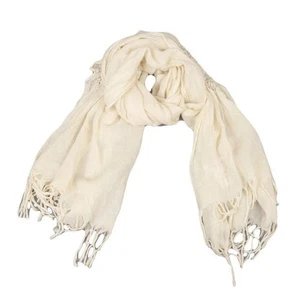 Yohji Yamamoto NOIR geraffte Blumen Fransen Stola (K-146471) - Bild 1 von 12