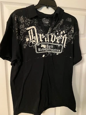 Draven Skateboards-Camisa Polo-Talla XL-X-Grande-Tee-Negro-Adulto-Con Licencia-Nueva Foto 1 de 4