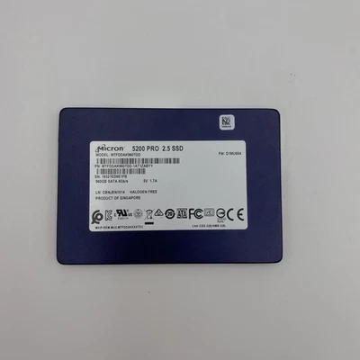 Micron 5200 PRO 960GB 6Gbps SATA 2.5 SSD MTFDDAK960TDD-1AT1ZABYY - Image 1 of 4