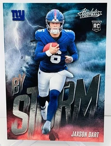 Jaxon Dart Rc 2025 Panini Absolute Football By Storm Insert #7 New York Giants - Bild 1 von 2