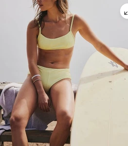 Free People Movement Abysse Swim Malia Surfhose Damen Small gelb NEU - Bild 1 von 8