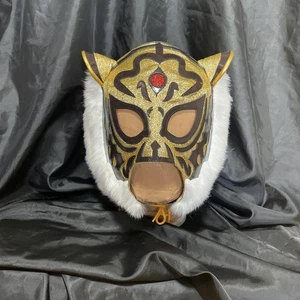 Maschera Tigre Gyakuya PV Wrestling Mask Nuova Erasu Oro Glitter Taglia M-L - Foto 1 di 5
