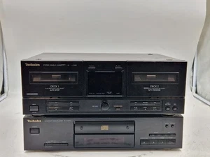 Technics RS-X120 Cassette Deck & SL-PJ28A CD Player - Untested - Picture 1 of 9
