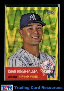 2022 Topps Chrome Platinum #182 Isiah Kiner-Falefa Yellow RayWave #/250 - Picture 1 of 2