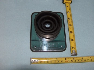 Hurst 3 Speed Mystery Shifter Boot and Trim Plate 4” x 5” Used - Image 1 of 4