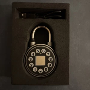 Fingerabdruck Vorhängeschloss, Bluetooth Vorhängeschloss mit Code, Wasserdicht Smart... - Bild 1 von 10