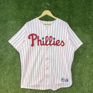 Vintage 1990’s Majestic Philadelphia Phillies Chase Utley MLB Jersey - Picture 1 of 7