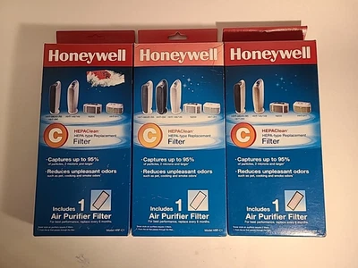 Lot Of 3 Honeywell HEPA Clean Air Purifier Replacement Filter HRFC1 - Image 1 of 4