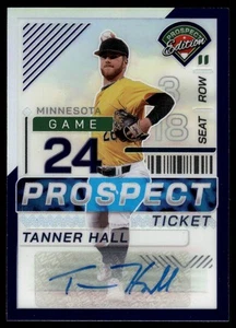 2024 Panini Prospect Edition TANNER HALL PURPLE PRIZM AUTO /125 #41 - Bild 1 von 2