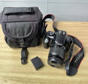 Canon EOS 1100D 12MP schwarz digitale Spiegelreflexkamera + Objektiv, Tasche, Akku - Bild 1 von 23