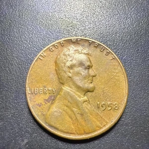 1958 Lincoln Wheat Cent  Bad Planchet - Picture 1 of 11